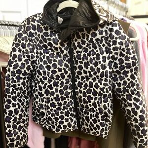Micheal Kors leopard print puffer coat. Super warm!
